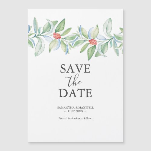 Christmas Wedding Save The Date Magnets