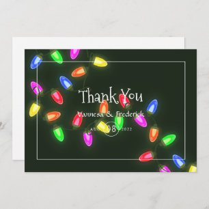 Christmas Wedding Thank You Card