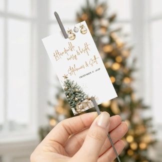 Christmas Wedding themed Sparkler Tag