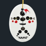 Christmas Weight Lifting Cartoon Ceramic Ornament<br><div class="desc">Who could not love this Christmas weight lifting cartoon,  he is made just to make you smile!</div>