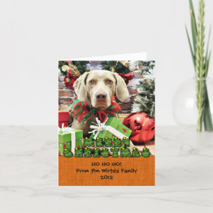 Christmas - Weimaraner - Lucy Holiday Card
