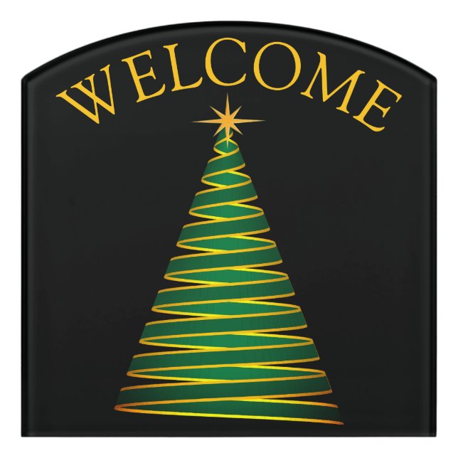 Christmas welcome sign  (Contour Front)