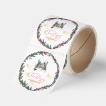 Christmas Welcome Sticker Roll