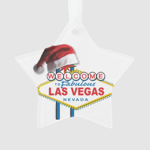 Christmas Welcome to Las Vegas Sign Ornament