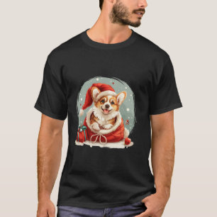 Christmas Welsh Corgi Puppy Cute Santa Dog Red Toy T-Shirt