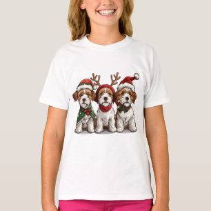 Christmas Welsh Wire Fox Terrier Dogs T-Shirt