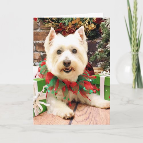 Christmas _ West Highland Terrier _ Abby Holiday Card