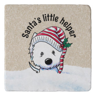 Christmas Westie Trivet