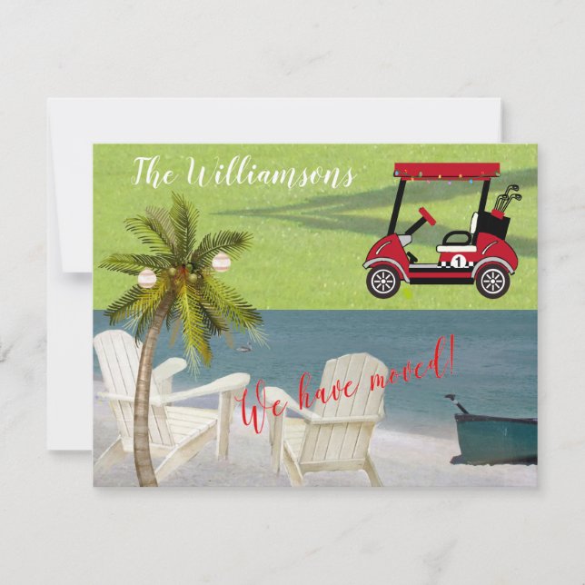 Christmas We've Moved Ocean Beach Budget Move  Announcement (Front)