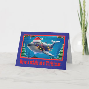 Christmas Whale Holiday Card