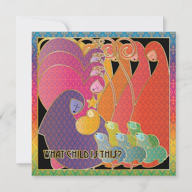 Christmas What Child Is This? Holiday Card (Front)