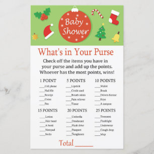 Christmas What's in your purse game