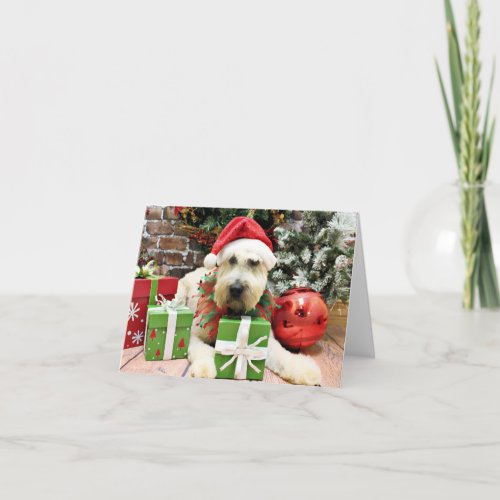 Christmas _ Wheaten Terrier _ Bailey Holiday Card