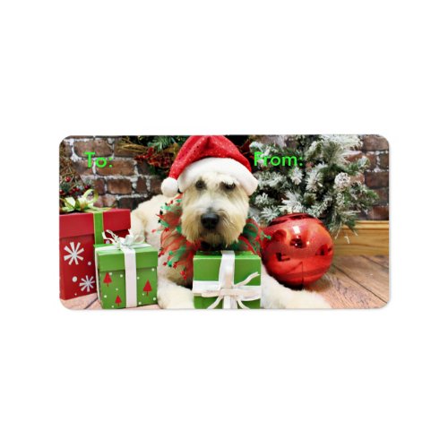 Christmas _ Wheaten Terrier _ Bailey Label