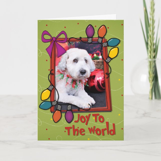 Christmas - Wheaten Terrier - Teddy Holiday Card (Front)