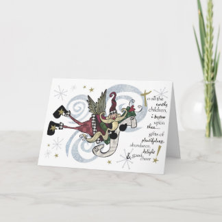 Christmas Whimsical Santa Card