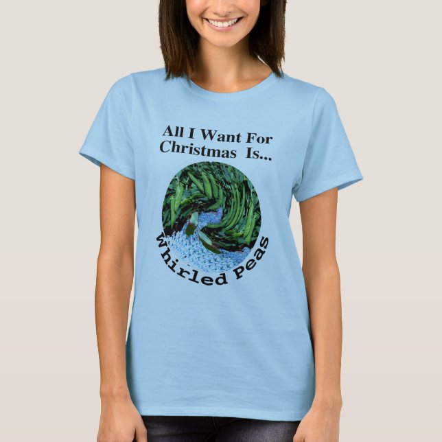 Christmas Whirled Peas T-Shirt (Front)