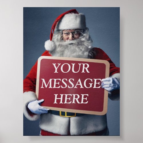 Christmas Whisper Your Message on Santas Sign