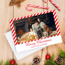 Christmas white and red striped 1 photo