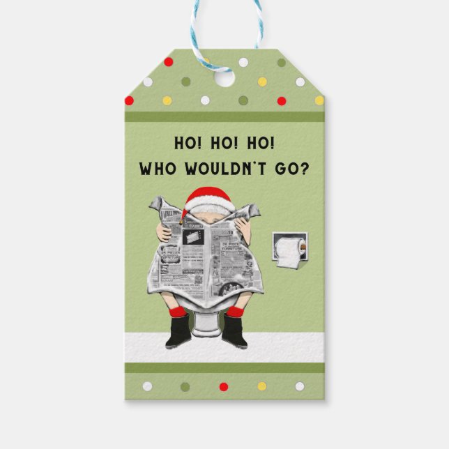 Christmas White Elephant Gift Tags (Front)