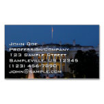 Christmas White House at Night in Washington DC Business Card Magnet