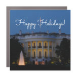 Christmas White House at Night in Washington DC Car Magnet