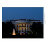 Christmas White House at Night in Washington DC Card