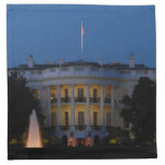Christmas White House at Night in Washington DC Cloth Napkin