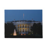 Christmas White House at Night in Washington DC Doormat