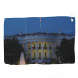 Christmas White House at Night in Washington DC Golf Towel
