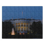 Christmas White House at Night in Washington DC Jigsaw Puzzle