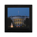 Christmas White House at Night in Washington DC Keepsake Box