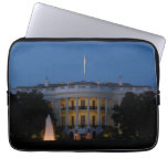 Christmas White House at Night in Washington DC Laptop Sleeve