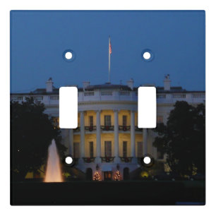 Christmas White House at Night in Washington DC Light Switch Cover