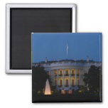 Christmas White House at Night in Washington DC Magnet