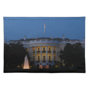 Christmas White House at Night in Washington DC Placemat