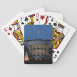 Christmas White House at Night in Washington DC Poker Cards