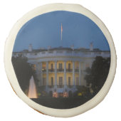 Christmas White House at Night in Washington DC Sugar Cookie (Front)