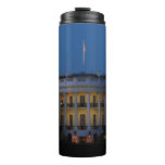 Christmas White House at Night in Washington DC Thermal Tumbler