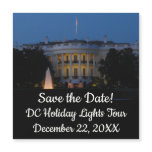 Christmas White House at Night Save the Date