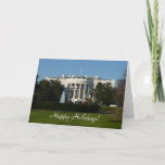 Christmas White House Card