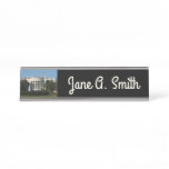 Christmas White House Desk Name Plate