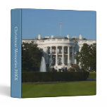 Christmas White House for Holidays Washington DC 3 Ring Binder