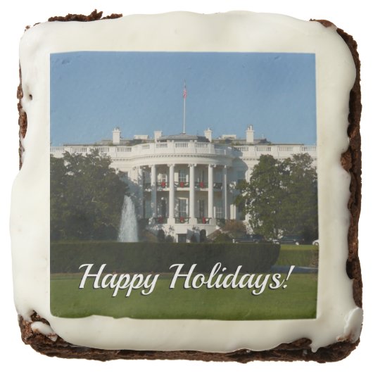 Christmas White House for Holidays Washington DC Brownie (Front)