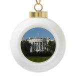 Christmas White House for Holidays Washington DC Ceramic Ball Christmas Ornament