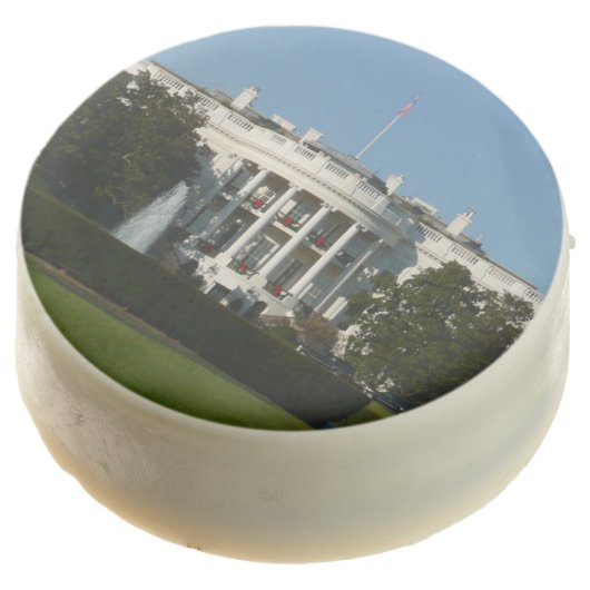 Christmas White House for Holidays Washington DC Chocolate Covered Oreo (Angled)
