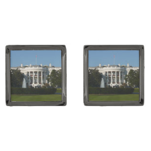 Christmas White House for Holidays Washington DC Cufflinks