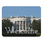 Christmas White House for Holidays Washington DC Door Sign