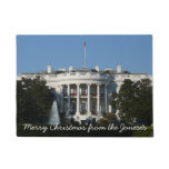 Christmas White House for Holidays Washington DC Doormat