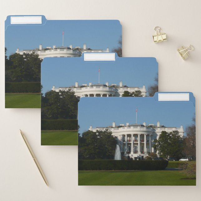 Christmas White House for Holidays Washington DC File Folder (Set)